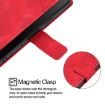 Vivo S30 Red Embossed Leather Phone Case - Skin Feel Cover - 5