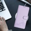 Xiaomi 14 Ultra 5G Purple Cat Rat Embossed RFID PU Case with Strap - 8