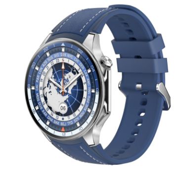 HD Watch X 1.43" IP68 BT5.3 Sport Smartwatch, Health Monitor, Blue Strap - 1