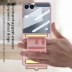 Samsung Galaxy Z Flip7 5G Pink Ultra-thin Wristband Holder Case GKK - 6