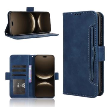 Huawei nova 14 Ultra 5G Blue Leather Phone Case with Card Slots - 1