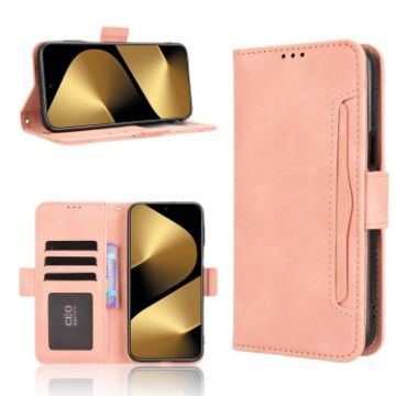 Huawei Pura 80 Pro/Pro+ 5G Pink Leather Phone Case with Card Slots - 1