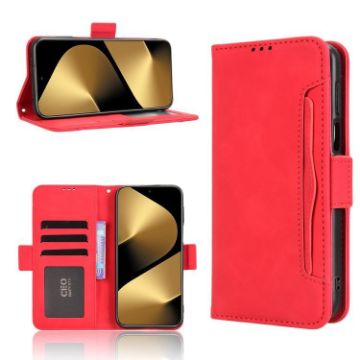 Huawei Pura 80 Pro/Pro+ 5G Red Leather Phone Case with Card Slots - 1