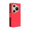Huawei Pura 80 Pro/Pro+ 5G Red Leather Phone Case with Card Slots - 3