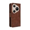 Huawei Pura 80 Ultra 5G Brown Leather Phone Case with Card Slots - 3