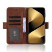 Huawei Pura 80 Ultra 5G Brown Leather Phone Case with Card Slots - 6