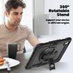 iPad Pro 13 2024 Black Silicone Hybrid PC Case with Shoulder Strap - 4