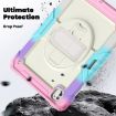 iPad Pro 13 2024 Camouflage Pink Silicone Hybrid Case with Strap - 3