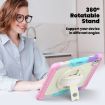 iPad Pro 13 2024 Camouflage Pink Silicone Hybrid Case with Strap - 4