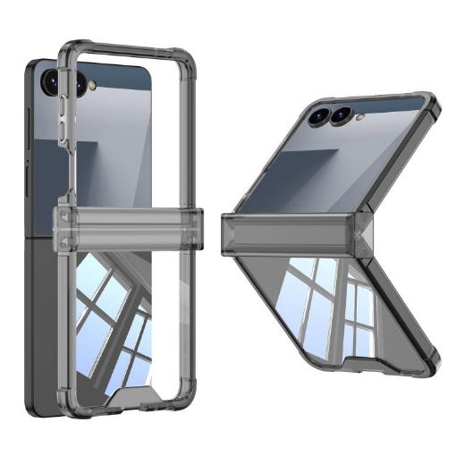 Samsung Galaxy Z Flip7 5G GKK Airbag Hinge Phone Case Black - 1