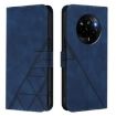 Realme Narzo 80 Pro Blue 3D Embossed Flip Leather Crossbody Case - 2