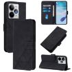 Realme Neo7 Turbo 5G Black 3D Embossed Flip Leather Phone Case - 1