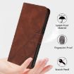 Realme Neo7 Turbo 5G Brown 3D Embossed Flip Leather Phone Case - 8