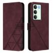 Realme V70/C75 5G Wine Red 3D Embossed Flip Leather Crossbody Case - 2
