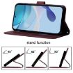 Realme V70/C75 5G Crossbody 3D Embossed Flip Leather Case Brown - 5