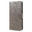 Xiaomi 14T Pro Grey Lace Flower Embossing Flip Leather Phone Case - 2