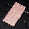 Xiaomi 14T Pro Rose Gold Lace Flower Embossing Flip Leather Case - 6