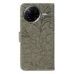 Xiaomi Poco F7 Pro/Redmi K80 Grey Lace Flower Flip Leather Case - 3