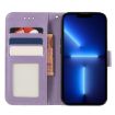 Xiaomi Poco F7 Pro/Redmi K80 Purple Lace Flower Flip Leather Case - 4