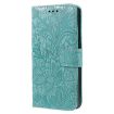Xiaomi Poco F7 Pro/Redmi K80 Green Lace Flower Flip Leather Case - 2