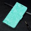Xiaomi Poco F7 Pro/Redmi K80 Green Lace Flower Flip Leather Case - 6