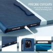 Samsung Galaxy Tab A8 10.5 Leather Case, Cat Buckle, Royal Blue - 7