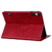 Samsung Galaxy Tab S9+/S8+/S7+ Red Cat Buckle Leather Tablet Case - 3