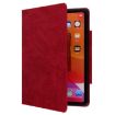 Samsung Galaxy Tab S9+/S8+/S7+ Red Cat Buckle Leather Tablet Case - 5