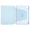 iPad Pro 13 2024 GEBEI Sky Blue Acrylic TPU Rotating Case with Pen Slot - 4