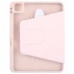 iPad Pro 13 2024 GEBEI Pink Acrylic TPU Rotating Leather Case with Pen Slot - 3