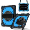 iPad Pro 13 2024 Black Blue Robot Silicone Hybrid Tablet Case - 1