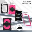 iPad Pro 13 2024 Black Rose Red Silicone Hybrid Tablet Case - 4
