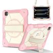 iPad Pro 13 2024 Rose Gold Beige Silicone Hybrid Tablet Case - 1