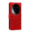 Xiaomi 14 Ultra Red Leather Case - Sun Mandala Embossing Pattern - 3