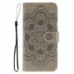 Xiaomi Poco F7 Pro/Redmi K80 Grey Sun Mandala Embossed Leather Case - 2