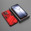 Redmi K70 Ultra Global Punk Armor Phone Case with Holder - Red - 2