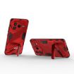 Redmi K80/Poco F7 Pro Punk Armor PC+TPU Case with Holder - Red - 5