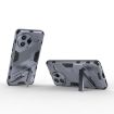 Redmi K80 Pro/Poco F7 Ultra Punk Armor Grey Case with Holder - PC + TPU - 5
