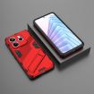 Redmi Note 14 5G Punk Armor Phone Case with Holder - Red, PC + TPU - 2