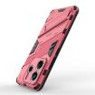 Redmi Note 14 5G Punk Armor Phone Case with Holder - Light Red - 5