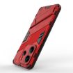 Redmi Note 14 4G Punk Armor PC+TPU Phone Case with Holder Red - 5