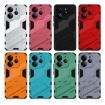 Redmi Note 14 4G Punk Armor PC+TPU Phone Case with Holder Red - 7