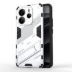 Redmi Note 14 4G Punk Armor PC+TPU Phone Case with Holder White - 1