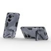 Redmi Note Turbo 4 Punk Armor Phone Case with Holder - Grey, PC + TPU - 4