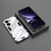 Redmi Note Turbo 4 Punk Armor Phone Case with Holder - White PC + TPU - 2
