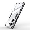 Redmi Note Turbo 4 Punk Armor Phone Case with Holder - White PC + TPU - 5