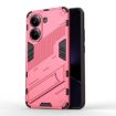 Redmi Note Turbo 4 Punk Armor Phone Case with Holder - Light Red - 1