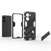 Redmi Note Turbo 4 Punk Armor Phone Case with Holder - Light Red - 6