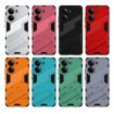 Redmi Note Turbo 4 Punk Armor Phone Case with Holder - Light Red - 7
