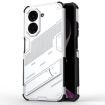 Redmi A5/Poco C71 Punk Armor Phone Case with Holder - White - 1